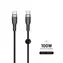 FIXED Langes geflochtenes Lade- und Datenkabel mit USB-C/USB-C-Anschlüssen und PD-Unterstützung 2 m schwarz / USB 2.0 / 100 W 