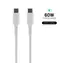 FIXED Liquid Silicone Lade- und Datenkabel mit USB-C/USB-C-Anschlüssen und PD-Unterstützung 1,2m weiß / USB 2.0 / 60W 
