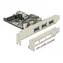 DeLock PCI Express Karte 3 x extern + 1 x intern USB 3.0 Typ-A (F)