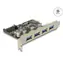 DeLock PCI Express Karte für 4 x USB Typ-A (F) SuperSpeed USB 5 Gbit/s / USB 3.2 Gen 1