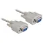 DeLock Serielles Schnittstellenkabel D-Sub9 (F) - D-Sub9 (F) 3M grau