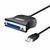 LogiLink UA0054A USB-A 2.0 (M) - DB25 (F) Kabel 1,8 m