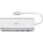 Goobay 76788 USB-C Premium Multiport-Dock silber / USB-C / USB-A / RJ-45 / SD