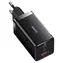 Baseus CCGP120201 GaN5 Pro Schnellladeadapter schwarz / 2x USB-C / USB / 65W