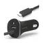 PureGear Autoladegerät mit integriertem USB-C-Kabel schwarz / 1x USB-A / 24W 