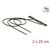 DeLock Dualband Antenne WLAN WiFi 6 Twin 2x i-PEX MHF 4L (M) 25 cm schwarz