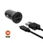 FIXED Autoladegerät mit abnehmbarem Micro-USB-Kabel 15 W schwarz / Kabel 1 m / 2x USB-Ausgang / SMART Rapid Charge 