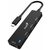 Genius UH-400 schwarz / USB Hub / USB-C / 4X USB 3.0