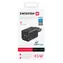 Swissten Netzwerkadapter GaN USB-C/USB-A schwarz / 45W / QC / PD