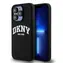 DKNY Liquid Silicone Arch Logo MagSafe Backcover für Apple iPhone 15 Pro Schwarz