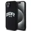DKNY Liquid Silicone Arch Logo MagSafe Backcover für Apple iPhone 15 PLUS Schwarz