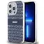 DKNY PC/TPU Repeat Pattern Tonal Stripe Magsafe Back Cover für Apple iPhone 15 Pro Blau