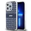 DKNY PC/TPU Repeat Pattern Tonal Stripe Magsafe Back Cover für Apple iPhone 13 Pro Blau