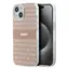 DKNY PC/TPU Repeat Pattern Tonal Stripe Magsafe Back Cover für Apple iPhone 14 rosa
