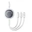 Baseus P10368700211-02 Schnellladekabel 3 in 1 USB-A - microUSB & USB-C & Lightning (100 W) 1,1 m weiß