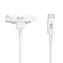 Hyper HyperJuice Lade-Hybridkabel Silikon 60 W USB-C (M) - Lightning 1,5 m weiß