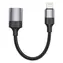 Swissten TEXTILE OTG-Adapter Lightning (M) auf USB-A (F) 0,13 m schwarz