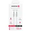 Swissten TEXTILE Verbindungs-Audiokabel Jack 3,5 mm (M) - Jack 3,5 mm (M) 1,5 m weiß