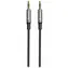 Swissten TEXTILE Verbindungs-Audiokabel Jack 3,5 mm (M) - Jack 3,5 mm (M) 1,5 m schwarz