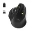 PORT CONNECT ERGONOMISCHER TRACKBALL schwarz / Kabellose ergonomische Maus / 2,4 GHz / USB-A/C / 1600 DPI
