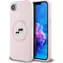 Karl Lagerfeld Liquid Silicone K&CH Heads MagSafe Backcover für iPhone 16e rosa