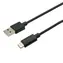 C-tech USB-C-Kabel 1 m schwarz / USB 2.0 A (M) - USB-C (M)