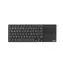 Rapoo E2810M Multimode schwarz / kabellose Tastatur / 2,4 GHz / BT 4.0 & 5.0 / ultradünn / 2x AAA-Batterien