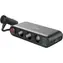 YENKEE YAC 470 schwarz / Autoladeadapter / 3x USB-A / 1x USB-C / 3x 12V Ausgang / 0,7 m