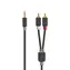 Nedis Stereo-Audiokabel Klinke 3,5 mm (M) - 2x Cinch (M) 1,00 m schwarz 