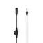 Nedis Stereo-Audiokabel 3,5 mm Klinke (M) - 3,5 mm Klinke (F) 1,00 m Schwarz