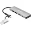 Sandberg Hub Silber / USB-C/A auf 2 x USB-A & 2 x USB-C 