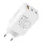 Obal:Me GaN Reiseladegerät USB-A + 2xUSB-C 65W Weiß
