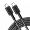 Anker 322 Kabel schwarz / USB-C - USB-C / 1,8m / 60W 