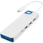 Targus HyperDriveFlex 8 Port USB-C Hub blau-weiß / HDMI / 2x USB / USB-C 100W PD / 3,5-mm-Klinkenanschluss / SD- und microSD-Kartenleser
