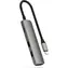 Satechi 4-in-1 USB-C Slim Multiport grau / Adapter / USB-C / HDMI / 2x USB-A / PD 100 W