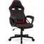 SENSE7 Knight schwarz-rot / Gaming-Stuhl / Stoff / verstellbar / Rollen / Belastbarkeit 120 kg 