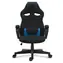 SENSE7 Knight schwarz-blau / Gaming-Stuhl / Stoffbezug / verstellbar / Rollen / Belastbarkeit 120 kg 