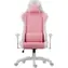 SENSE7 Spellcaster FUKU PU weiß-rosa / Gaming-Stuhl / Kunstleder / verstellbar / Rollen / Belastbarkeit 150 kg 
