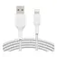 Belkin BOOST CHARGE geflochtenes Kabel USB-A auf Lightning weiß / 1 m 