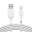 Belkin BOOST CHARGE geflochtenes Kabel USB-A auf Lightning weiß / 2 m 