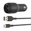 Belkin BOOST CHARGE Kfz-Ladegerät schwarz / 2x USB-A / 24W / mit 1m USB-C-Kabel