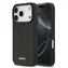 DKNY PU-Leder-Rückseite mit Gittermuster und Magsafe-Funktion für iPhone 17 Pro, Schwarz