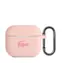 Lacoste Flüssigsilikon-Schutzhülle mit glänzendem Logo -Druck für AirPods 3, Pink