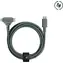 Native Union Belt Cable Duo USB-C - USB-C + Lightning 1,5 m schiefergrün