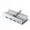 Orico MH4PC USB-Hub mit Klemmhalterung silber / 3x USB-A + 1x USB-C 