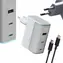Cuktech AD1003EU 100W GaN-Ladegerät mit Kabel, weiß / 2x USB-C / USB-A