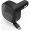 HAMA Schnell-USB-Autoladegerät, schwarz / 30 W / 2x USB-C / einziehbares Kabel