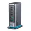 Joyroom JR-TCM02 grau / Tischladegerät / 4X USB-C + 2x USB-A / 65 W / LED / UK-Stecker