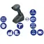 Datalogic QuickScan I QM2131 Kit2-USB / 1D-Barcodescanner / 433 MHz / Multi-IF / Schwarz