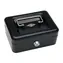 WEDO 152 Tragbare Registrierkasse schwarz / 4 Fächer / 1 Clip / abschließbar